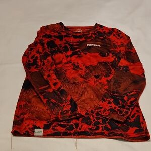 Magellan Outdoors Red and Black Kids Long Sleeve Tee